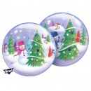 Ballon Bubble bonhomme de neige