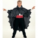 Cape vampire en vinyle Halloween enfant