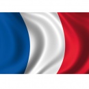 Drapeau Français de façade en polyester