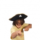 Chapeau feutre pirate noir petit modèle au meilleur prix