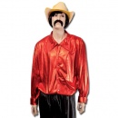 Chemise Disco adulte rouge luxe