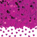 confettis-Confettis de table coeurs Fushia