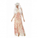 perruque-Déguisement Adulte Mariée Ensanglantée Halloween