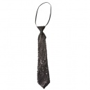 Cravate noire paillette enfant