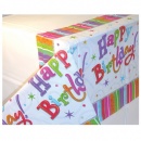 Nappe Plastique Happy Birthday Multicolore au meilleur prix