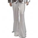Pantalon Disco Homme Pattes D'éléphants Blanc