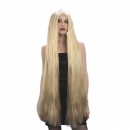 Perruque Longue Raide Blonde 1 m au meilleur prix