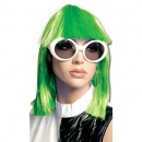 fluo-Perruque Star carré Vert Fluo