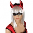 Serre tête diable plumes noires au meilleur prix