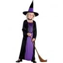Déguisement Enfant Sorcière Noire et violette. au meilleur prix
