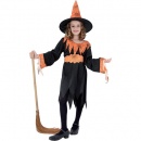 Deguisement Enfant Sorcière Noire et Orange au meilleur prix