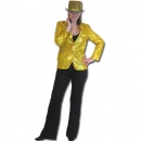 deguisement disco-D�guisement Femme Luxe Veste Disco Or