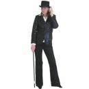 deguisement disco-D�guisement Femme Luxe Veste Disco Noire