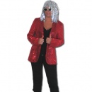 deguisement disco-D�guisement Femme Luxe Veste Disco Rouge