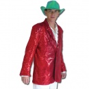 deguisement disco-D�guisement Adulte Veste � Paillettes Rouge