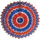 Lampion Ballon Tricolore 25cm