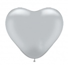 mariage-Ballon Coeur Argent (Silver)