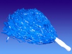 Pom-pom Luxe Bleu avec poignée