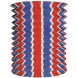 Lampion Cylindrique Tricolore 13cm