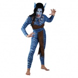 Déguisement femme bleu de la jungle