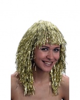 Perruque Femme Disco Or au meilleur prix