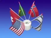 Drapeaux Nation 9,5 x 16 cm par 10 au meilleur prix
