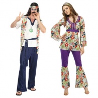 Déguisement couple hippie au meilleur prix