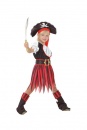 D�guisement Enfant Pirate Fille Rouge et Noir au meilleur prix