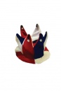 Chapeau Velours Bleu Blanc Rouge