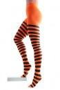 Collant Rayé Orange et Noir