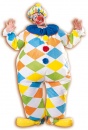 Déguisement Clown bariolé gonflable adulte