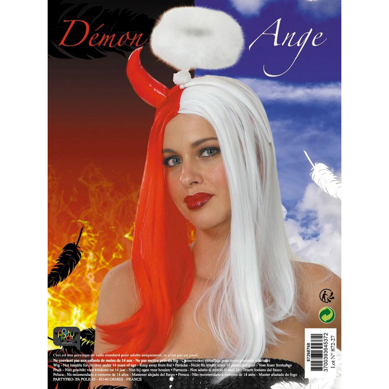 Perruque Ange et d&eacute;mon