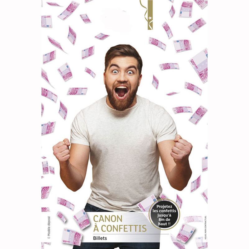 Canon &agrave; Confettis Euros (par 12)