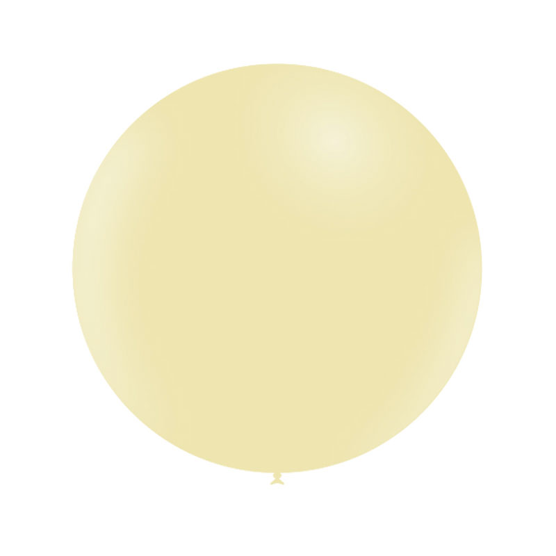 Ballon jaune pastel mat