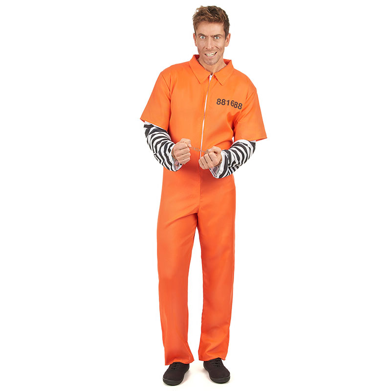 Déguisement prisonnier Orange homme