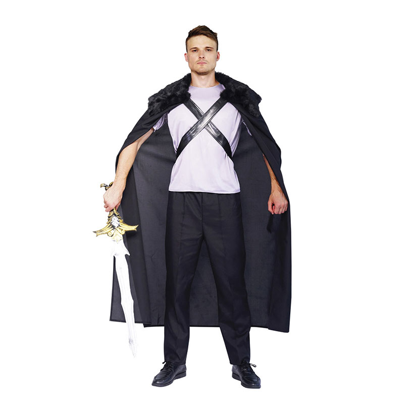 Costume adulte m&eacute;di&eacute;val noir