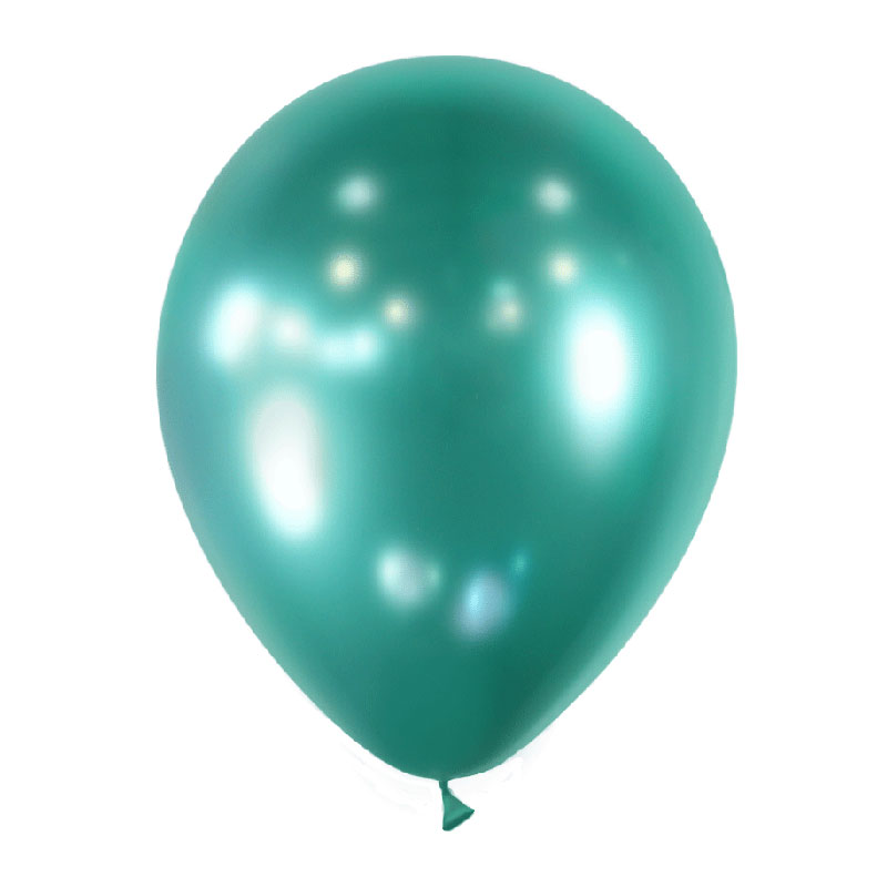 Ballon Vert Miroir Chrome