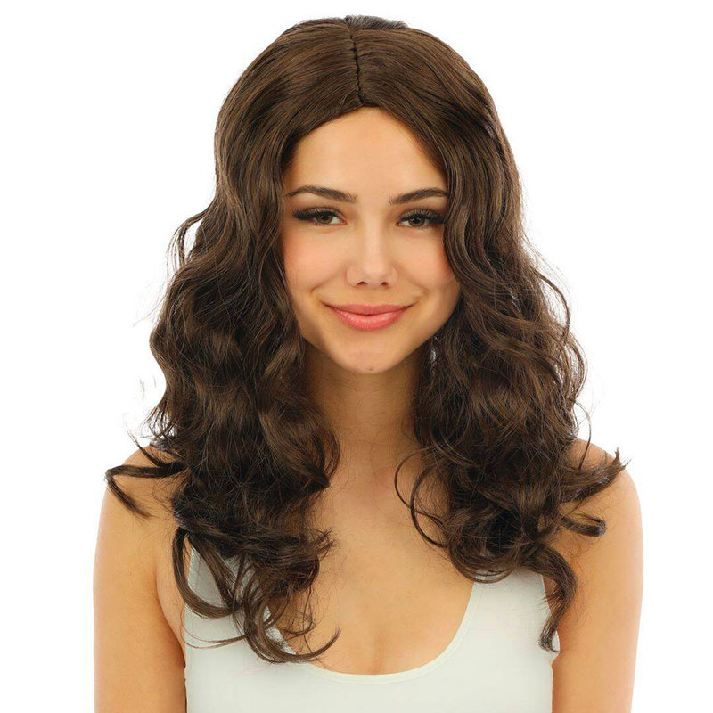 Perruque Longue Marron