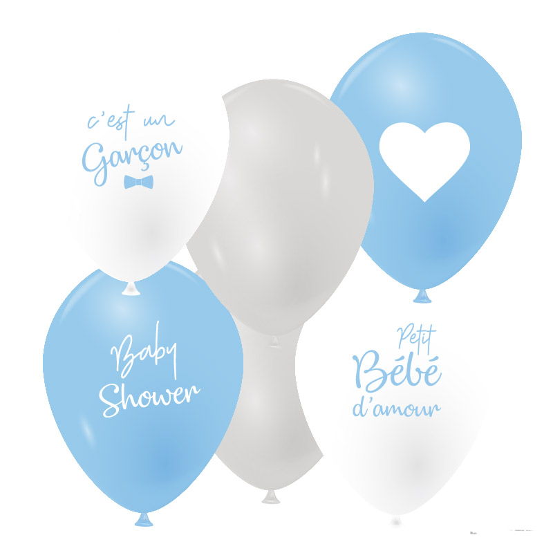 Ballon Baby Shower Gar&ccedil;on Latex