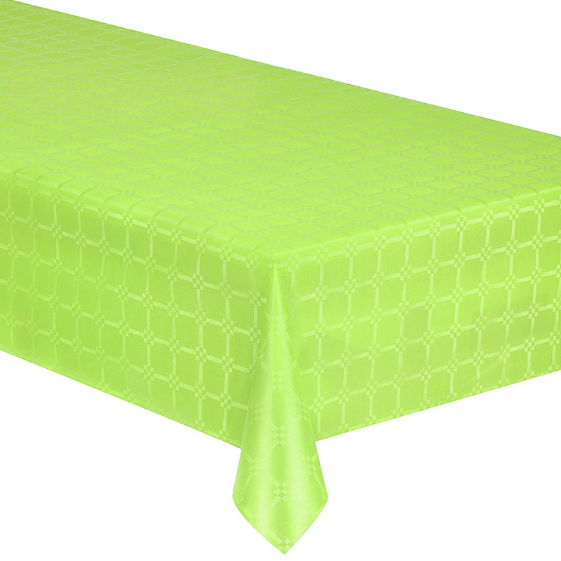 Nappe Papier Damass&eacute;e couleur Vert Anis 6m x 1m20