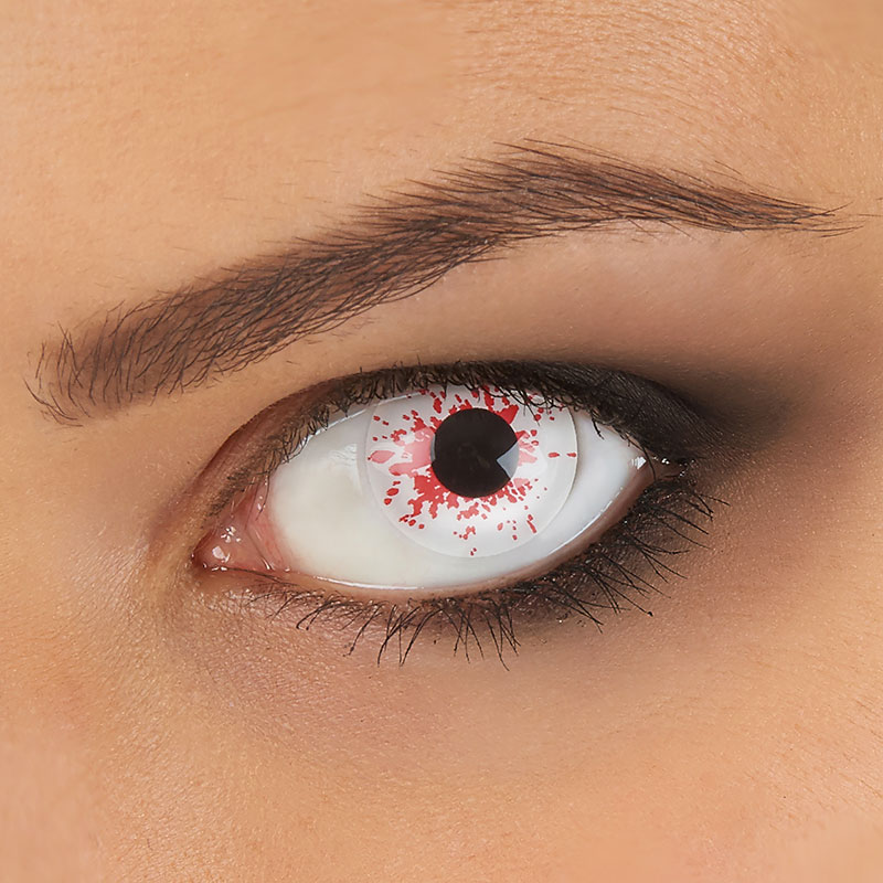Lentilles de contact fantaisie Oeil Ensanglant&eacute;