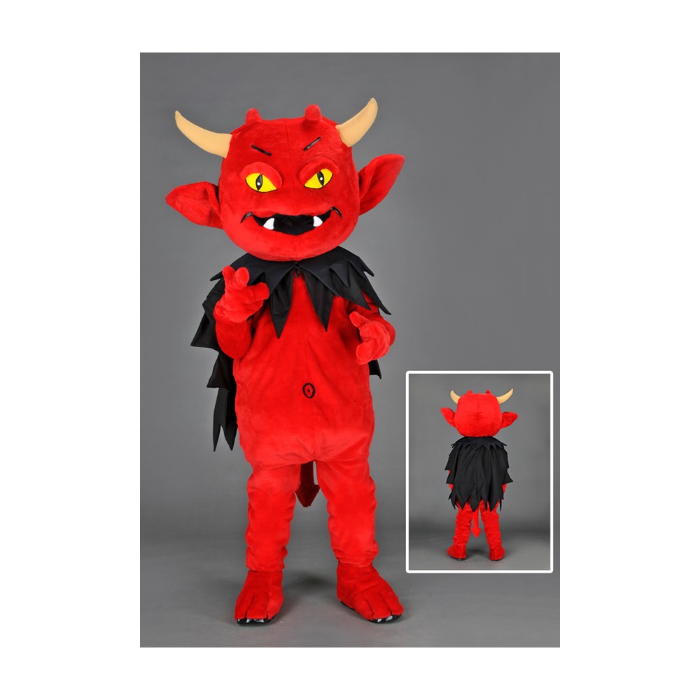 D&eacute;guisement Mascotte Diable &agrave; Cornes Rouge