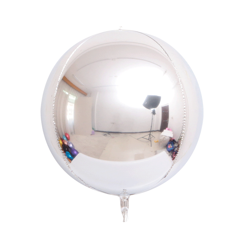 Ballon Orbz Sph&eacute;rique Argent