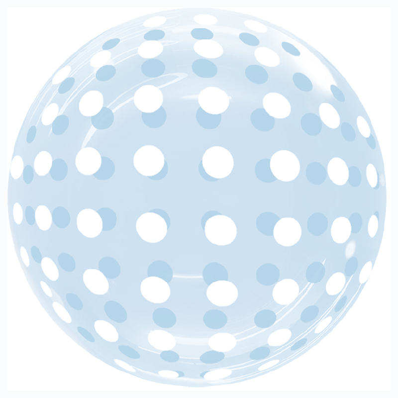 Ballon Bubble Dots Blue