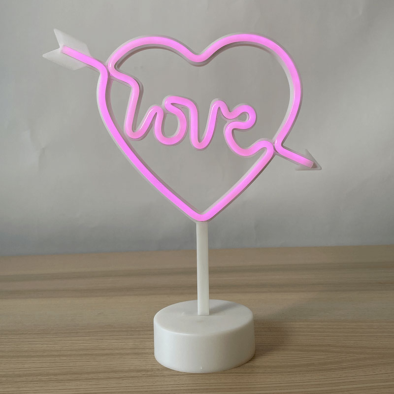 Lampe Coeur Love N&eacute;on