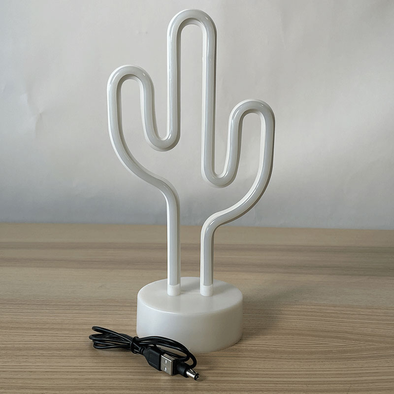 Lampe Cactus N&eacute;on