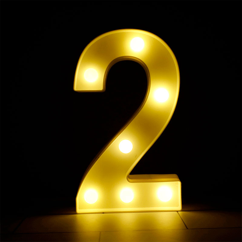 Chiffre Lumineux LED 25cm (0 &agrave; 9)