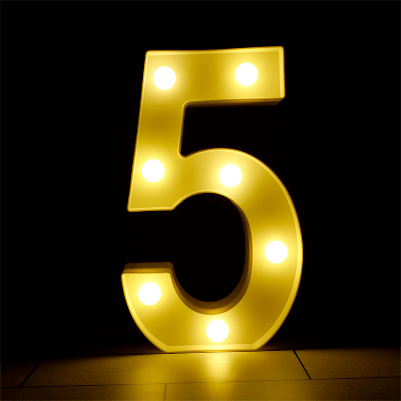 Chiffre Lumineux LED 25cm (0 &agrave; 9)