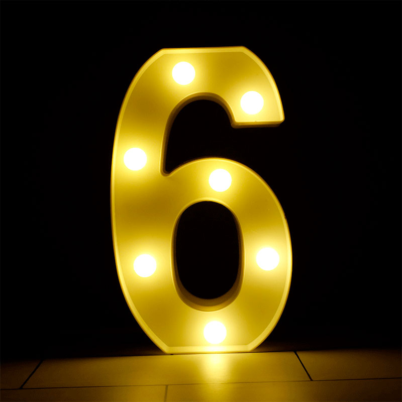 Chiffre Lumineux LED 25cm (0 &agrave; 9)