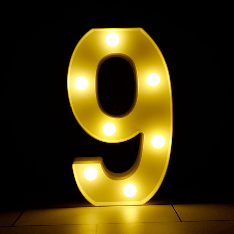 Chiffre Lumineux LED 25cm (0 &agrave; 9)